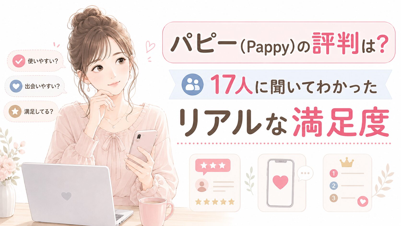 Pappy(パピー)の評判は?17人に聞いてわかったリアルな満足度