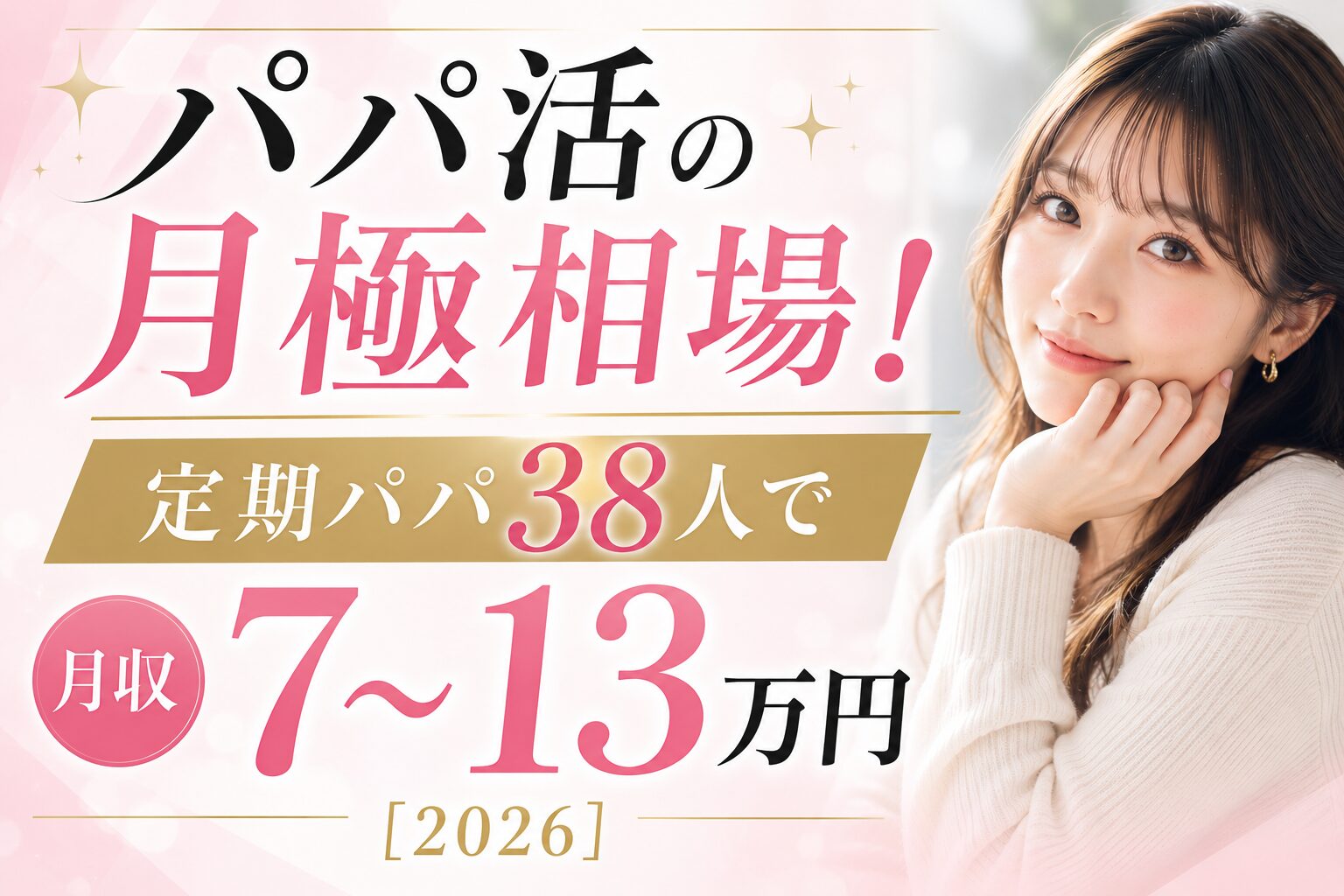 パパ活の月極相場！定期パパ38人で月収7〜13万円【2026】