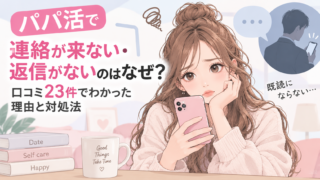 パパ活で連絡が来ない・返信がないのはなぜ？口コミ23件でわかった理由と対処法