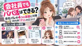 会社員でもパパ活はできる?会社バレの4つの原因と対策【会社員111人の口コミ】