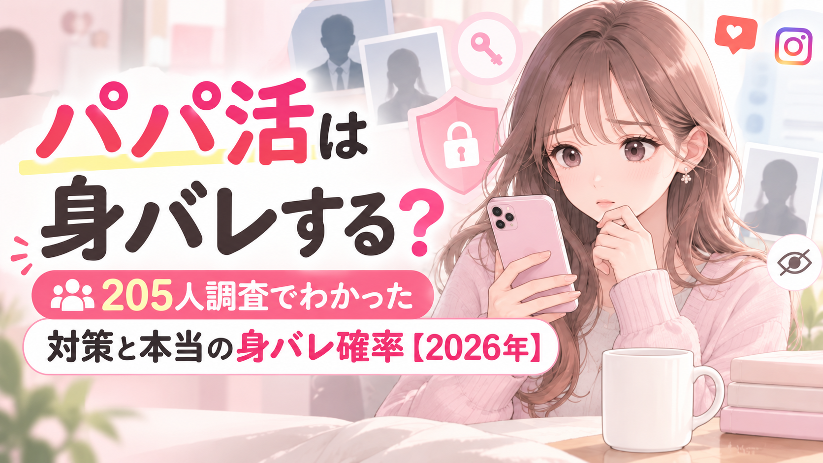 パパ活は身バレする？205人調査でわかった対策と本当の身バレ確率【2026年】