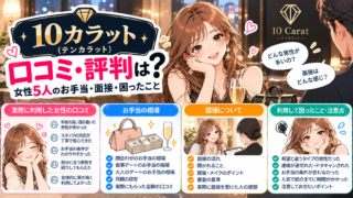 10カラット(テンカラット)の口コミ・評判は？女性5人のお手当・面接・困ったこと【2026年】